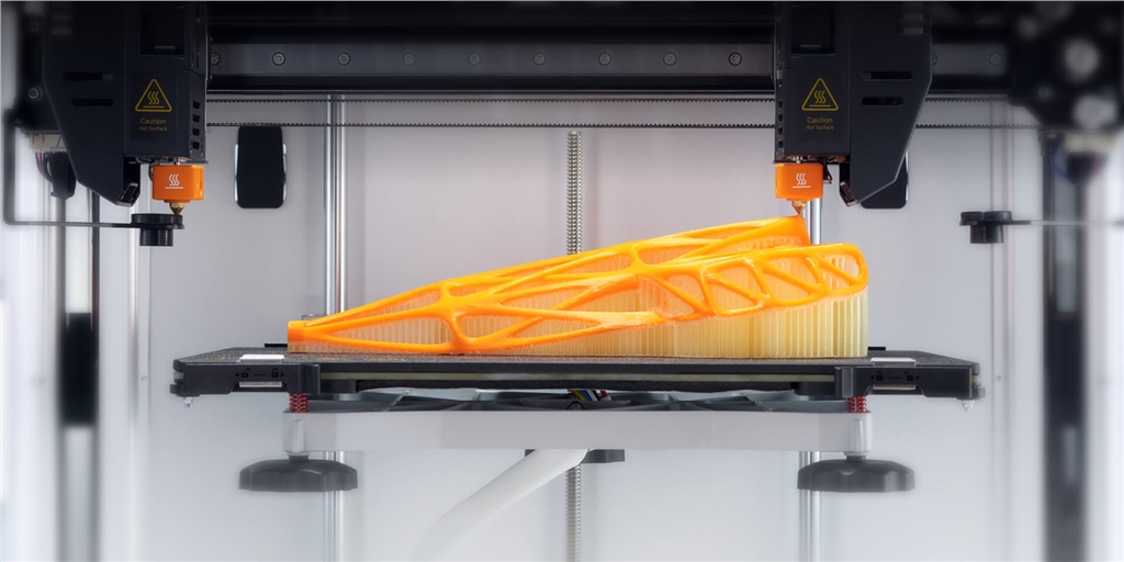 Snapmaker J1 High Speed IDEX 3D Printer printing separate and removable supports