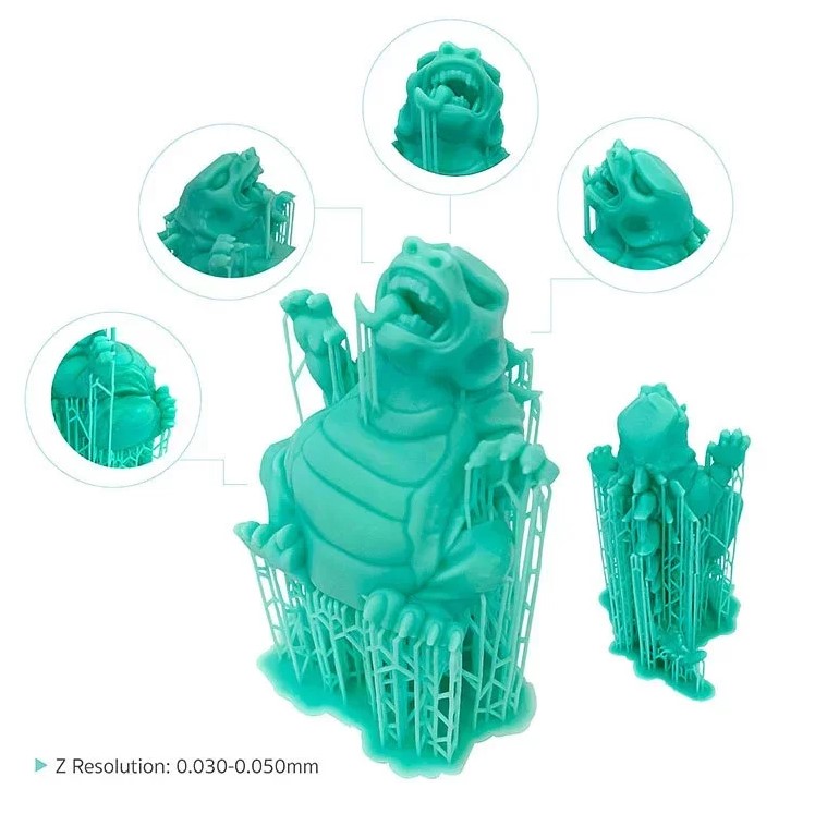 Phrozen Aqua Green Resin 3D Printing Sample Phrozen Aqua Green Resin 3D Printing Sample