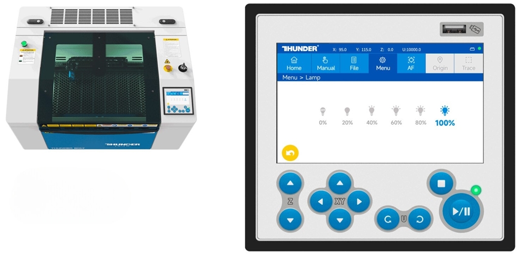 Thunder Bolt Plus has easy to use touch screen panel