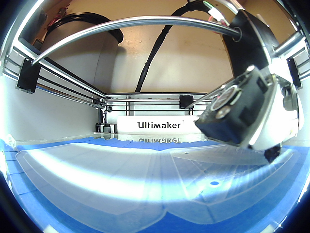 設置在ultimaker的魚眼鏡頭