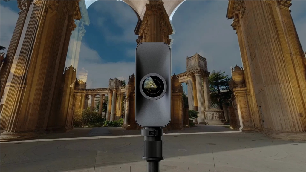Matterport Pro3 3D環(huán)景掃描器在掃描外景