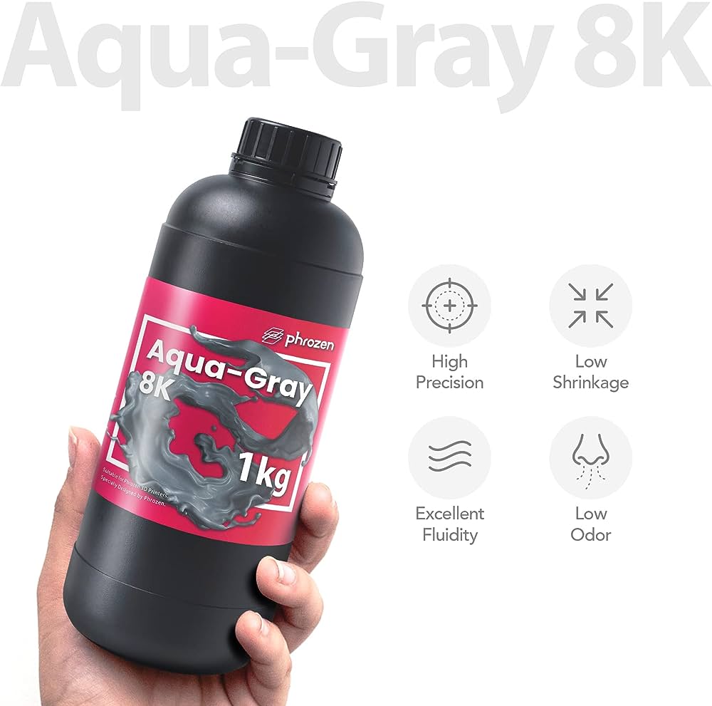 Phrozen 湖水8K模型樹(shù)脂-湖水灰 (1kg)和產(chǎn)品系列主要特性