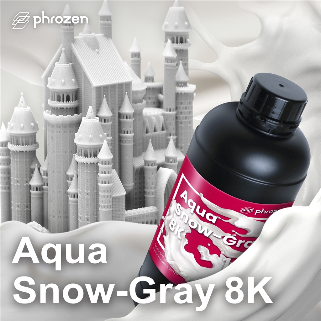 Phrozen 湖水8K模型樹(shù)脂-雪灰色 (1kg)