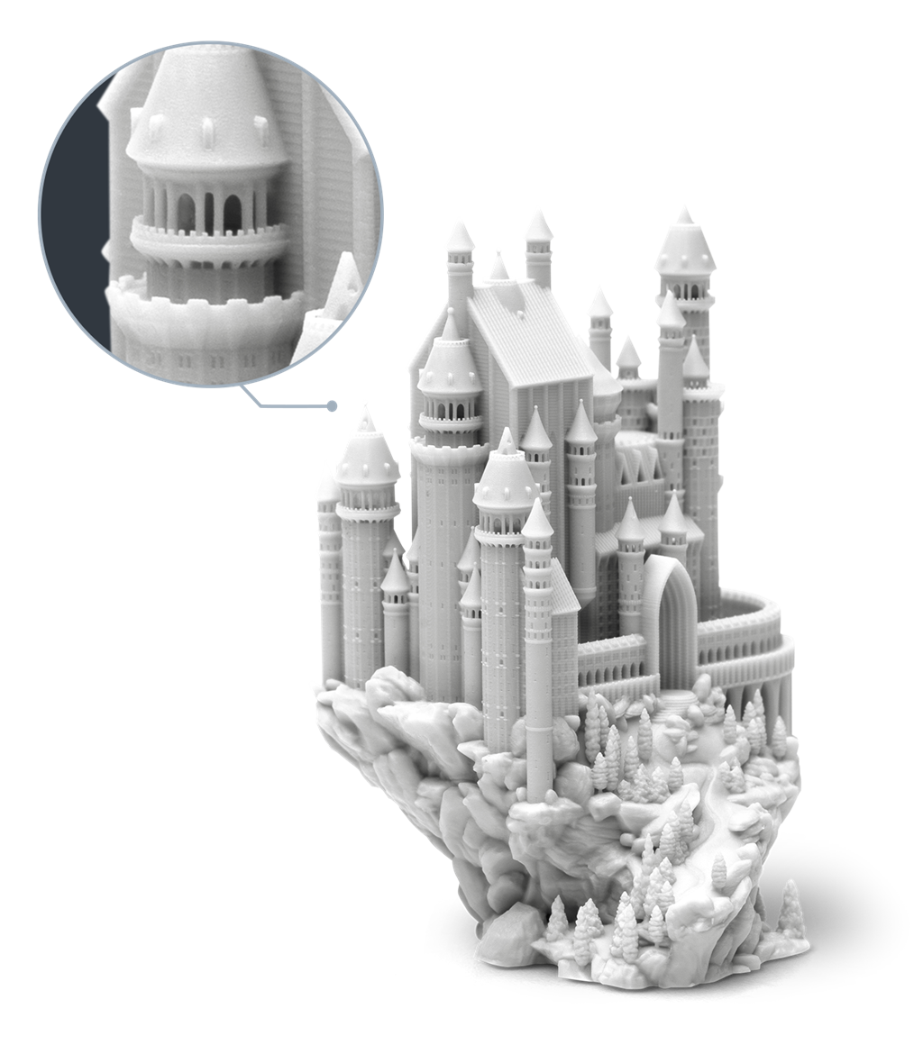 Phrozen雪灰色 8K 樹(shù)脂3D列印成品