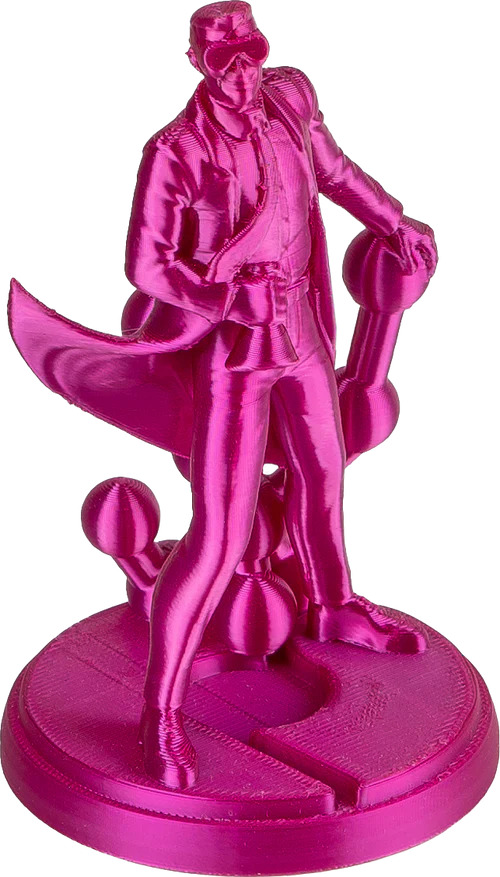 Polylite PLA 絲綢色系列 - 絲綢洋紅列印成品